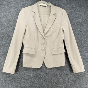NVSCO Blazer Jacket Womens M Gray Button Up Ladies Academia Prep Office Classic